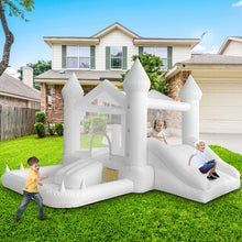 Carica l&#39;immagine nel visualizzatore di Gallery, Bounce House-White Bounce Bouncy Castle Wedding Use Ball Pool
