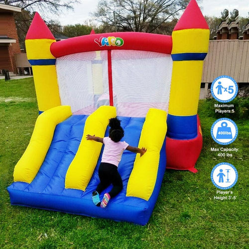 YARD Bounce House Dual Slide 12.1'x8.9'x7' PVC tarpaulin with blower - Yardinflatable