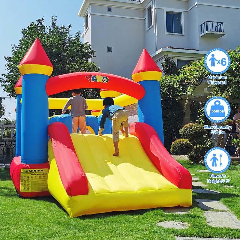 YARD Bounce House Bouncer Ball Pit 15.7'Lx8.2'Wx6.9'H with blower - Yardinflatable