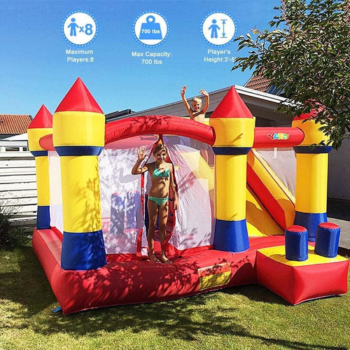 YARD Bounce House Jumper Castle 13.1'Lx12.5'Wx8.2'H with Blower - Yardinflatable