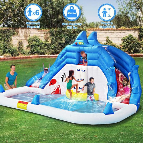 YARD 8033 Shark inflatable water slide bounce house - Yardinflatable